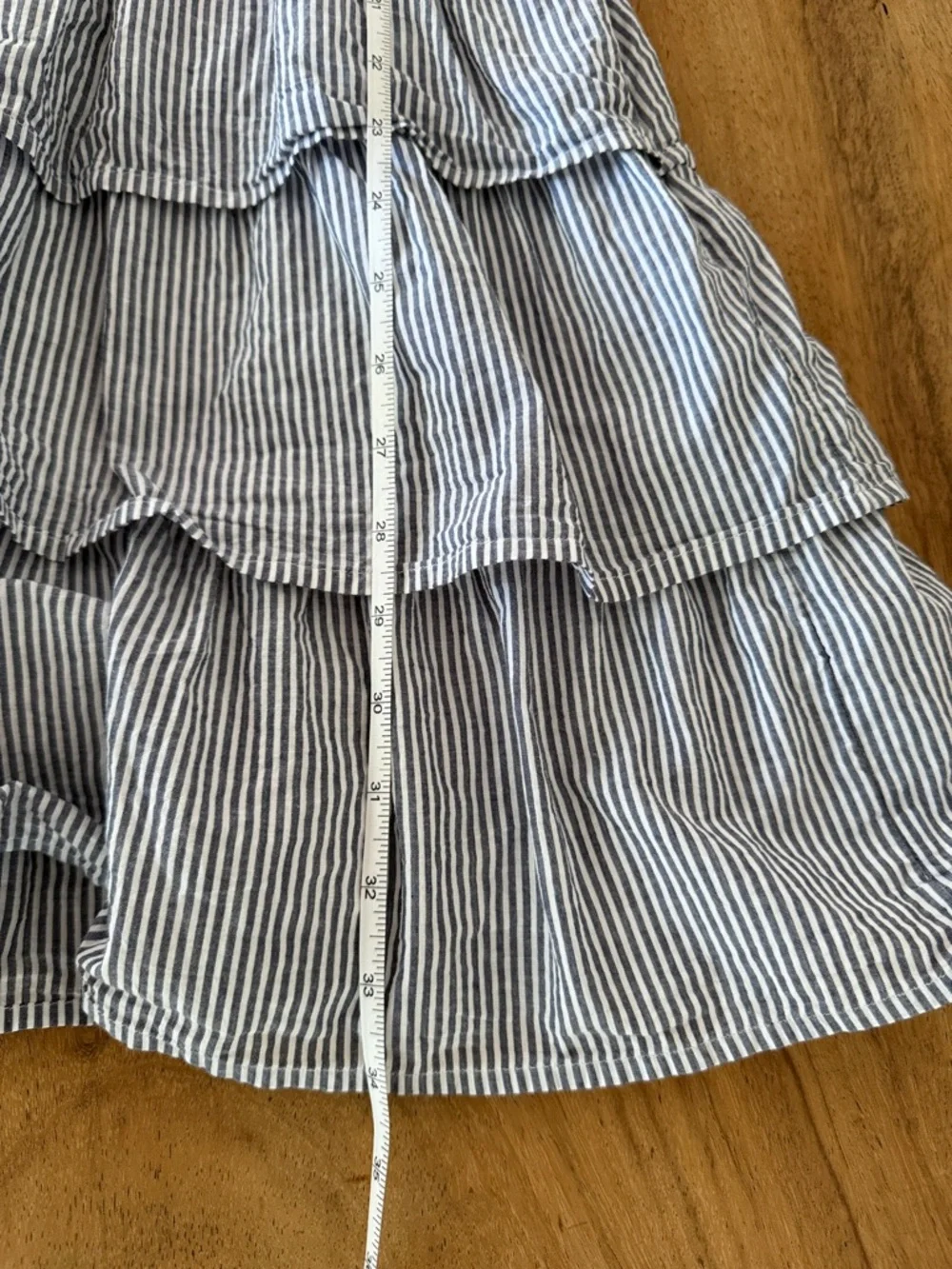J. Crew Striped Long-Sleeve Tiered Mini Dress Size 12